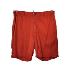 Jams World Board Shorts Small Orange High Rise Vintage Hawaiian Surf Beachwear