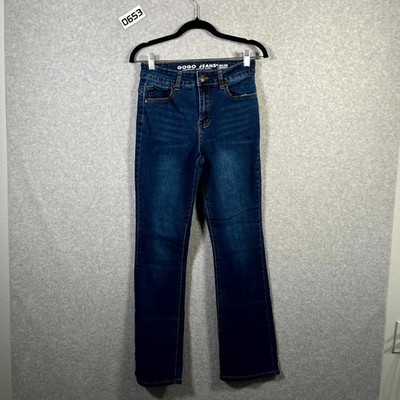 Gogo Jeans Womens 7/28 Blue Denim Medium Wash Super Soft High Rise Bootcut Leg