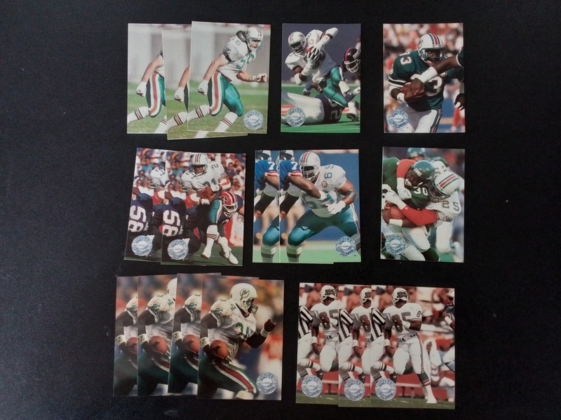 1991 Pro Set Platinum Miami Dolphins- 17 Card Lot- Duper, Craver, Smith, Higgs
