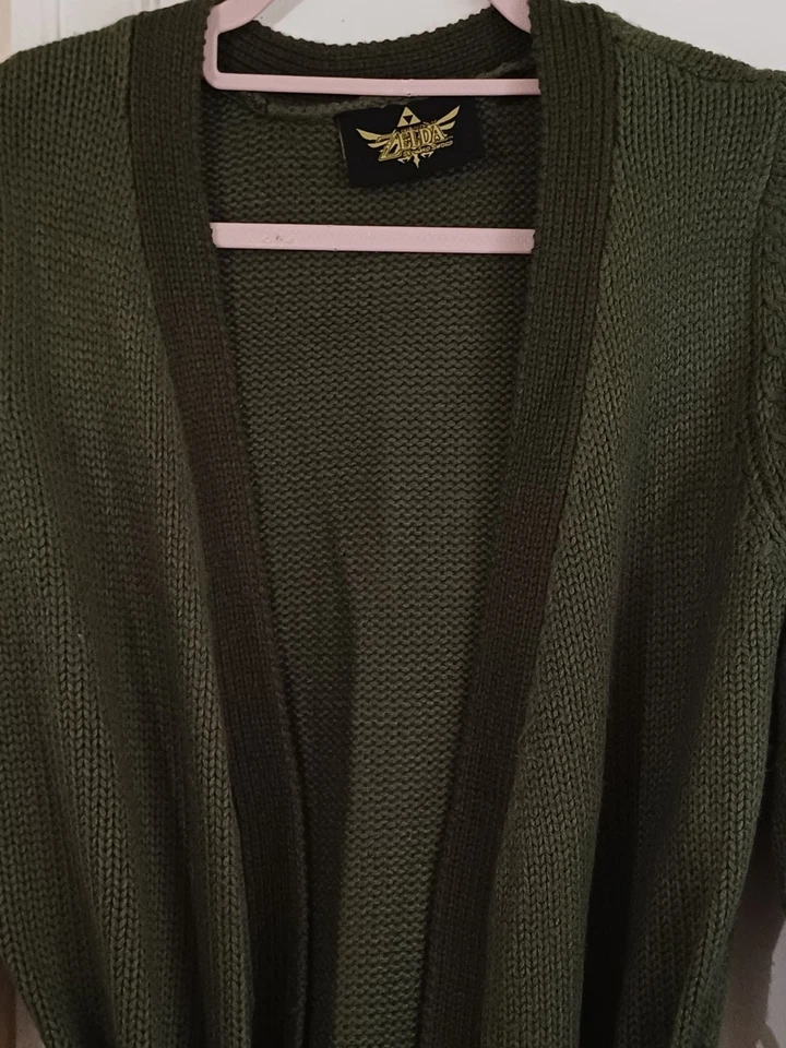 Cárdigan Nintendo Zelda Skyward Sword manga larga bolsillos talla mediana Reino Unido 12/14 Foto 2 de 4