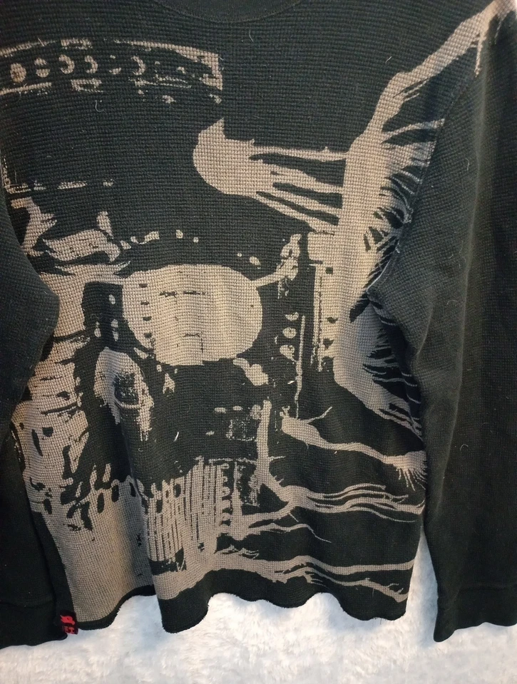 Hawk Shirt Boys Size XL Gray Long Sleeve Pullover  - Image 2 of 4