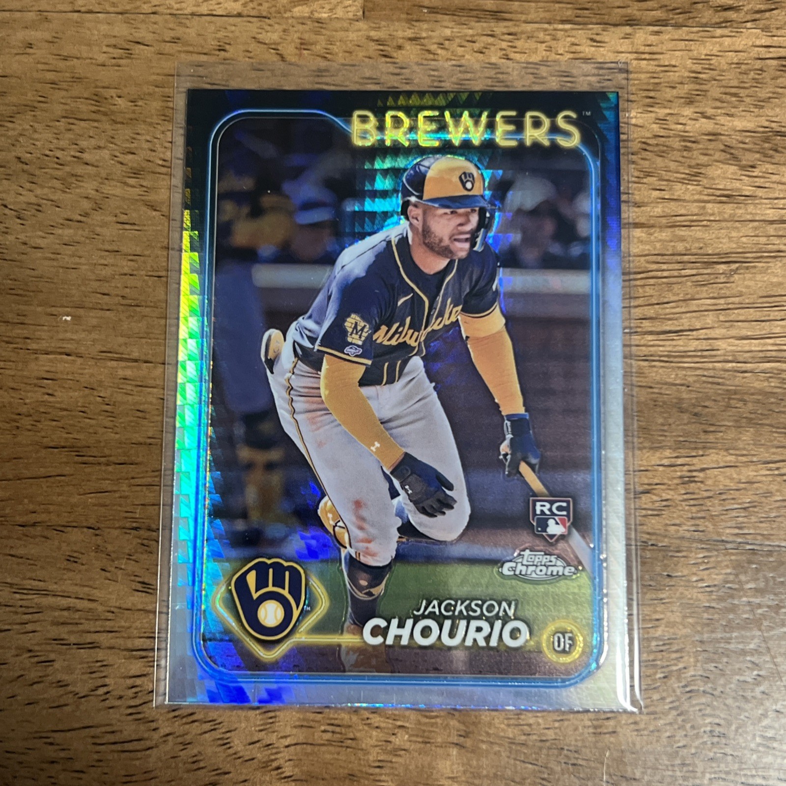 2024 JACKSON CHOURIO TOPPS CHROME ROOKIE PRIZM REFRACTOR #161