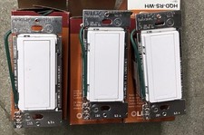 Bundle Of 3 Lutron Homeworks QS HQD-RS-WH Remote Dimmer With Screws