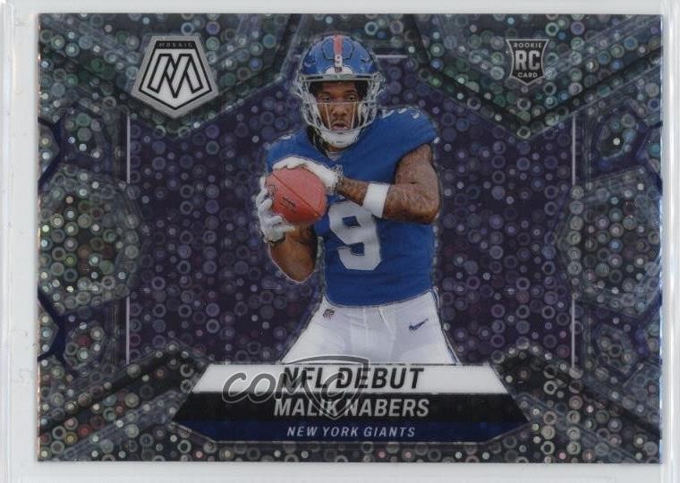 2024 Panini Mosaic NFL Debut No Huddle Silver Prizm Malik Nabers Rookie RC 0u7t
