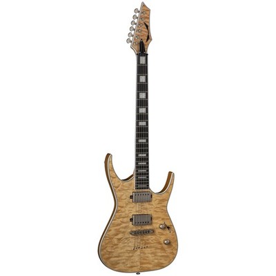 Dean Exile Select 6 String Quilt Top, Satin Natural, EXILE QM SN