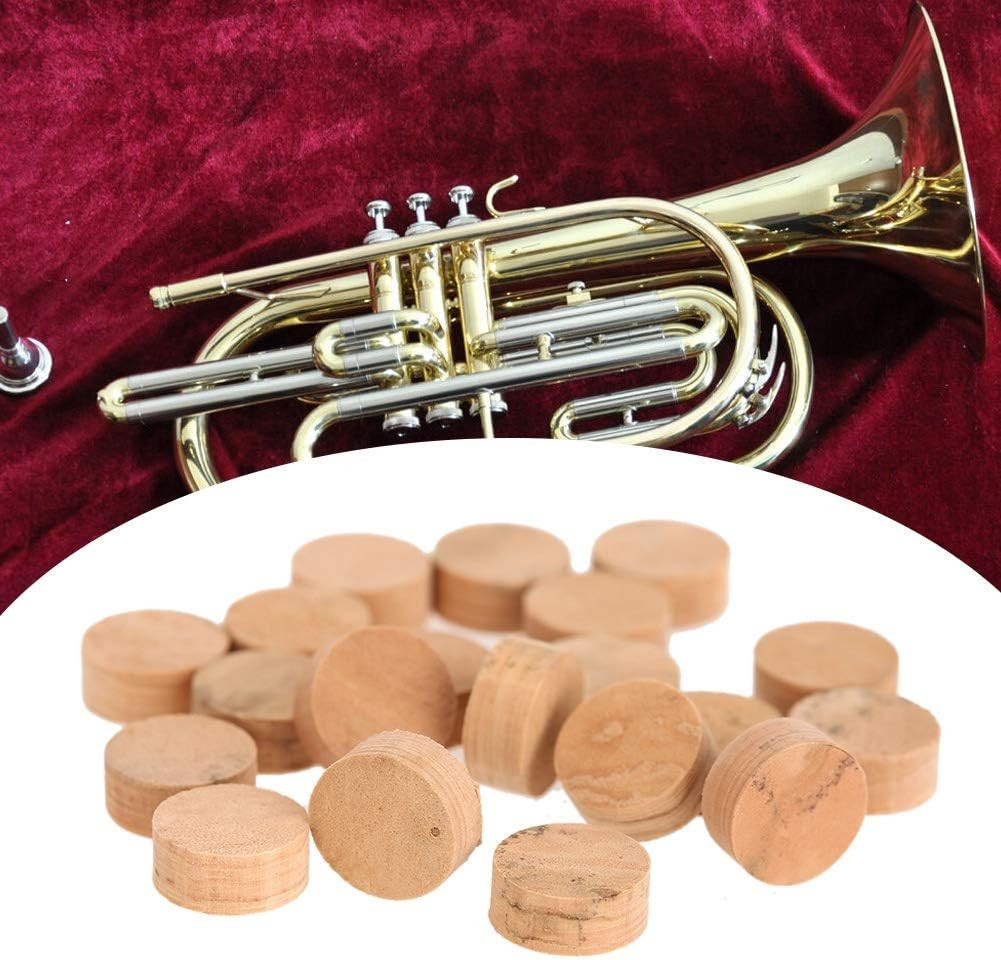 20Pcs Repairing Cork Pads, 9.5Mm Replacement Parts, Trombone Repairing Cork Pads