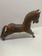 antique painted wooden  horse – 20th century