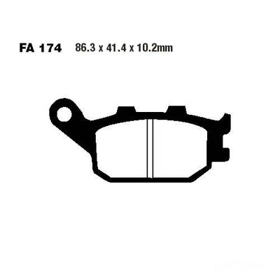 Bremsbelag EBC FA174 hinten für Honda CB 750 F2 Seven Fifty Bj. 1992-2003