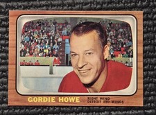 TOPPS 1966-67 HOCKEY CARD #109 GORDIE HOWE DETROIT RED WINGS HOF VG-