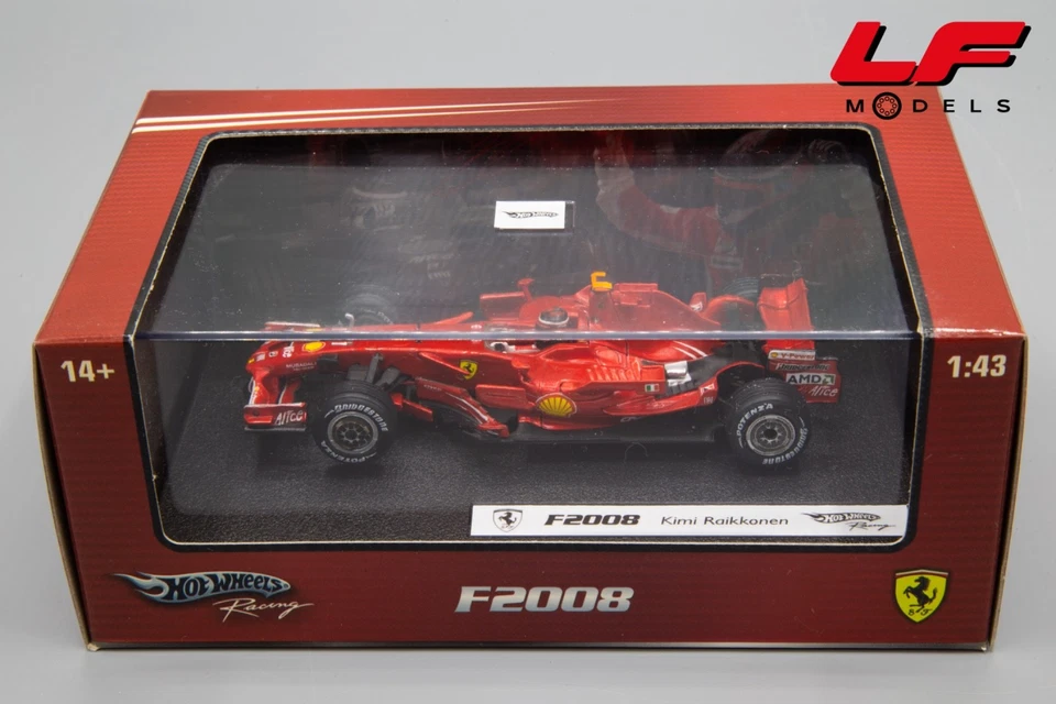 1:43 Ferrari F2008 Kimi Raikkonen - HotWheels - Immagine 3 di 3