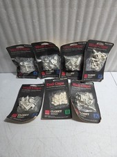 NoS 6 Closet Maid Wall Clips #1010 Organizer Shelving & 1 End Caps #1016
