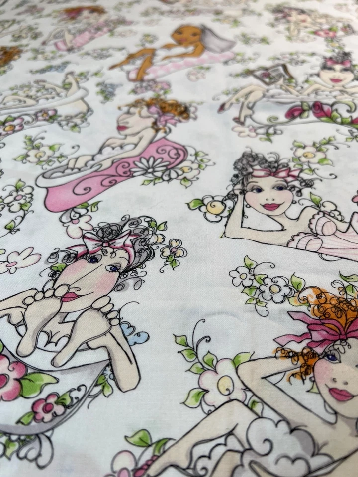 Fabric -RARE Collectible Loralie Harris Designs TUBBIES Bathettes 23.5 L x 42” W - Image 3 of 4