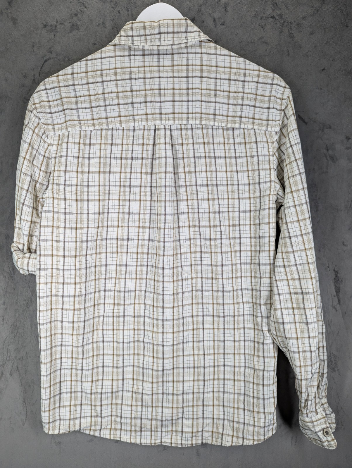 Wrangler Shirt Men's Small Outdoor Series Plaid Water Repellent Roll Up Sleeves image 10