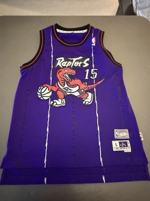 Toronto Raptors Jersey Size Youth Large Vince Carter NBA Hardwood