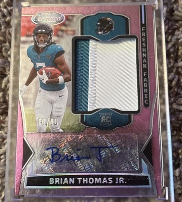 2024 Panini Certified - Freshman Fabric Mirror Signatures /49 Brian Thomas Jr.