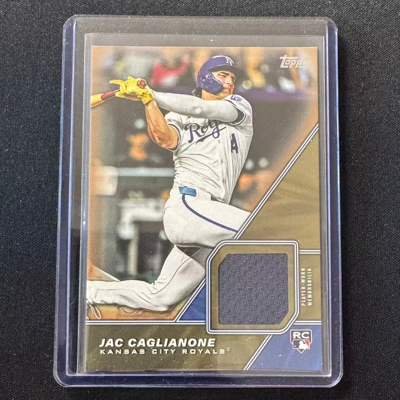 🧂YY 2026 TOPPS BASEBALL MAJOR LEAGUE MATERIAL RELIC GOLD /50 RC JAC CAGLIANONE