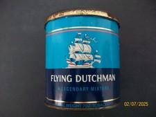 Vintage Original Flying Dutchman Sailing Boat Pipe Tobacco Empty Can Tin 7oz.