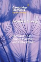 Behavioral Strategy Nicolai J Foss (U. A.) Taschenbuch Englisch 2024