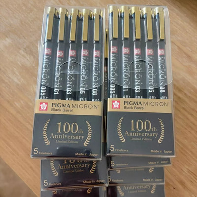 Limited Edition! Sakura Pigma Micron Black Barrel | Stationery | Pack of 5 or 8