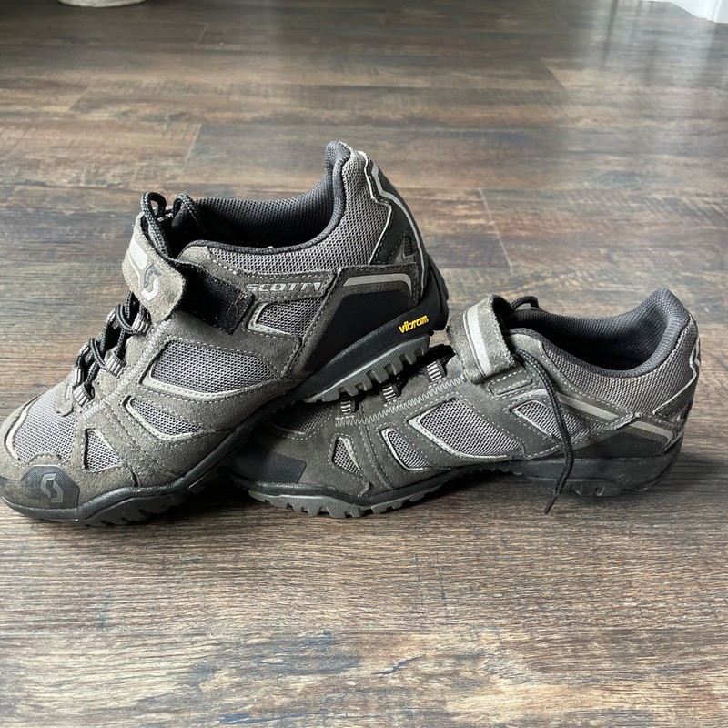 Scott MTB Trail Cycling Shoes UK 8 EU 42 Grey Mountain Biking with SPD Cleats