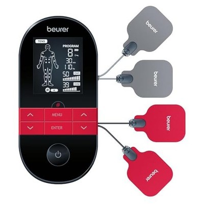 BEURER DIGITAL TENS +EMS DEVICE W/ HEAT - BLACK