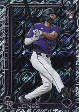 GREG JONES TOPPS 582 MONTGOMERY CLUB ROOKIE CARD RC ROCKIES #36 2025 25. rookie card picture