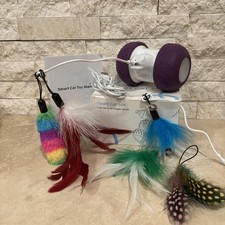 Robot Cat Toy Interactive Flying Feathers Mouse Self Play For Bored Cats