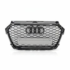 New Honeycomb Grille for Audi A1 / S1 2014-2018 Facelift Mesh Grill Gloss Black