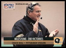 1991 Pro Set - Milestones | Chuck Noll #23 Pittsburgh Steelers
