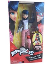 Miraculous Ladybug Fashion Flip with Sequin Outfit Doll Playmates