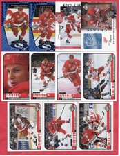 1998-99 UD Choice Detroit Red Wings Team Set 14 cards, Steve Yzerman, Fedorev