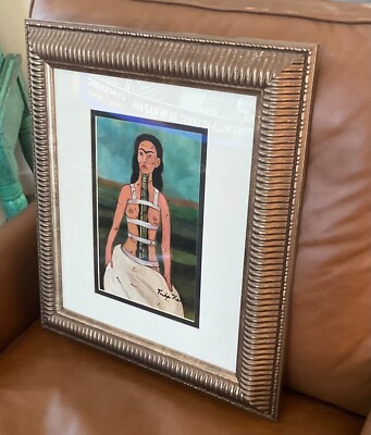 Frida Kahlo Painting - (in the manner of) - w/Signature - Lg. Nice!