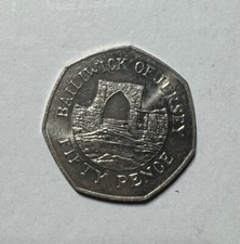 Bailiwick Of Jersey  50p Fifty Pence Coin good condition