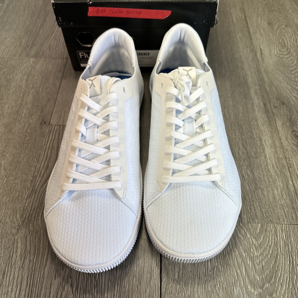 Flux Adapt Trainer Barefoot Triple White Knit White Sole ATWW-0010 Men 10 Flux Adapt Trainer Barefoot Triple White Knit White Sole  main image 3