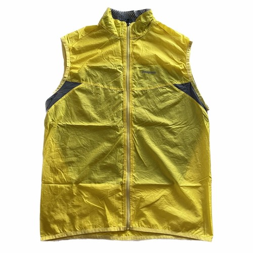 Patagonia Nine Trails Yellow Full Zip Vest Sz Medium Mens