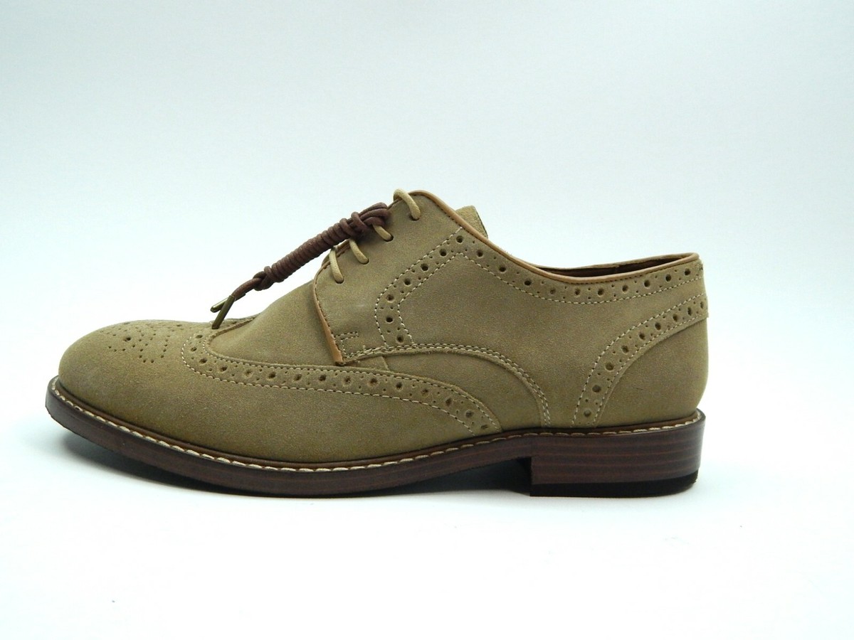 Rockport Mens Wingtip Brogue Shoes‎ Tan Suede Lace Up Comfort Size 10.5 W Rockport Mens Dress ShoeStyle Purpose Wingtip Oxfords  main image 2