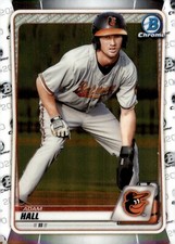 2020 Bowman - Chrome Prospects Adam Hall #BCP-90 (RC)