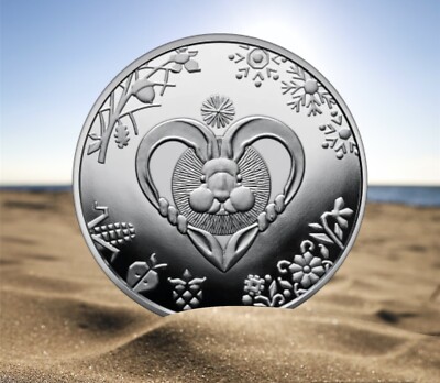 Commemorative coin YEAR OF THE CAT (RABBIT)