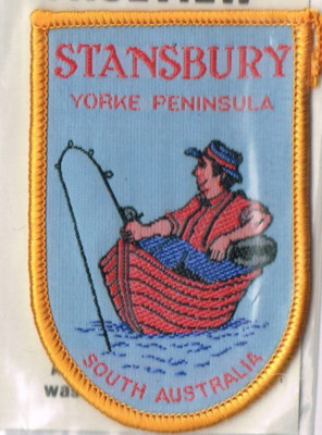 Stansbury Yorke Peninsula SA - Souvenir Woven Cloth Patch / Badge