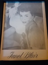 Janet Blair Rare Original Promo Poster Ad Framed!