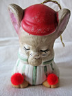 Bisque Porcelain Vintage Jasco Lil Chimers Praying Mouse in Pajamas Christmas — photo 7