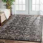 Charcoal Grey Traditional Persian Rug Extra Large Floor Carpet Mat Modern Design