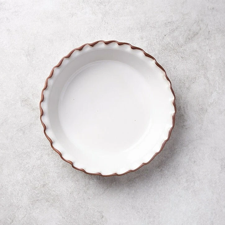 Pie Dish, Artist American Handmade, Stoneware, large 9", deep dish, pottery,
Opens in a new window o