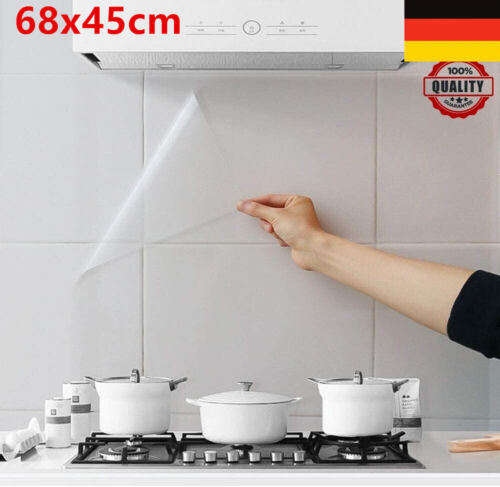 Hitzebeständige transparente Küchenwand Aufkleber Öl beständige PET Folie DE - Bild 1 von 15