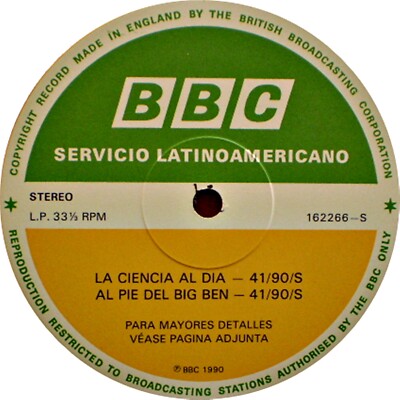 BBC LATIN AMERICA - AL PIE DEL BIG BEN - PIXIES / MARIAH CAREY - 41/90