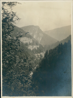 Tirage Argentique Vintage - Skieurs Dans Les Alpes - Circa 1947 - 6,5x9 Cm