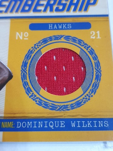 2010 Panini Classics Dominique Wilkins #PATCH /250 Game Worn Jersey - Rare - Picture 2 of 4