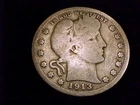 1913 Barber Quarter, Good Grade. A nice coin.