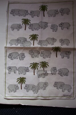 Reinleinen Linen Kitchen Towel Wall Hanaging HIPPO'S