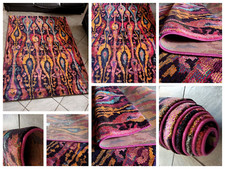 133 X 190 TAPPETO MODERNO SALOTTO DISEGNO ARTISTA  GOCCE DIAMANTI ETNICO COLORE